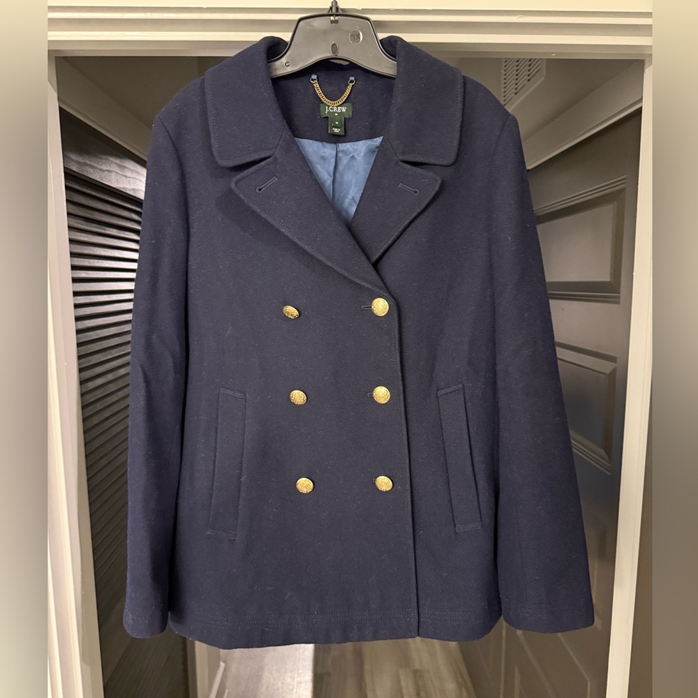 J Crew Navy Peacoat
